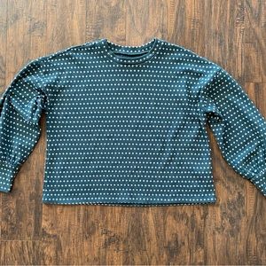 Madewell Green Cropped Sweatshirt